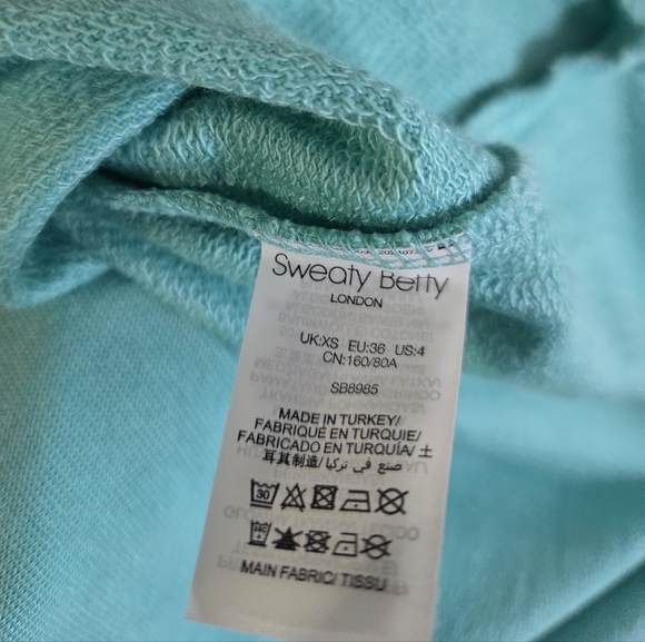 Sweaty Betty After Class Sport Sweatshirt Green Size 4 US - Picture 9 of 10